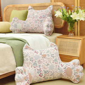 雅蕊系列猫咪靠床头沙发软包大靠背腰靠