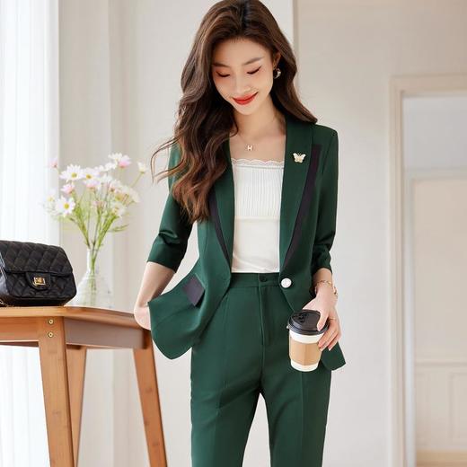 娜璐多 时尚套装漂亮小西服两件套西装娜璐多2023秋季新款气质女神范流行 商品图2