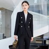 娜璐多 英伦风双排扣小西服+微叭裤两件套时尚百搭西装套装通勤2023秋款 商品缩略图3