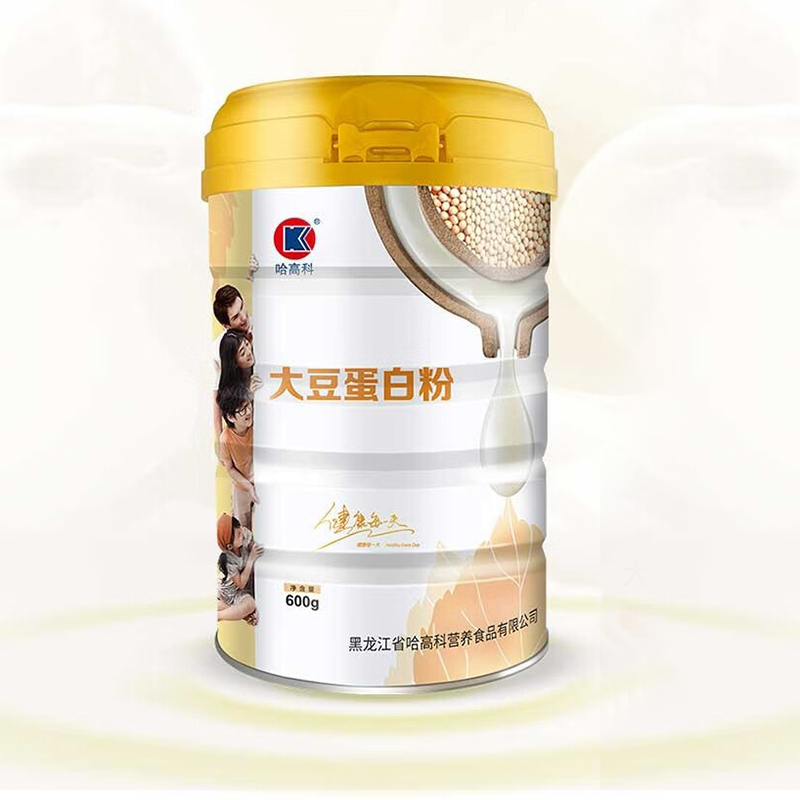 哈高科大豆蛋白粉 600g/桶 买1送1，再加送1罐茶多酚蛋白粉