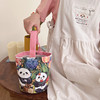 【熊猫手提包】卡通国宝熊猫帆布包  水桶形状手拎便当包  外出妈咪包上班手提包 商品缩略图2