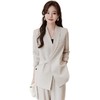 设计感绑带西装套装女2023新款秋季时尚大气女神高级感阔腿两件套 商品缩略图4