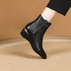 秋冬新款，时尚圆头坡跟短靴XYM-k807 商品缩略图2