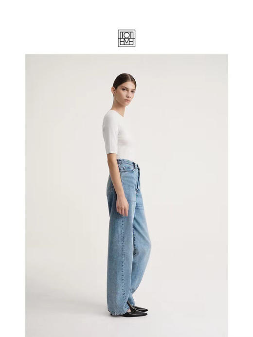 【9月5日上午11:00 必收款女士牛仔裤 秒杀】必收款 百搭 偷偷美 全棉无弹 不对称扭缝 水洗 直筒裤 商品图10