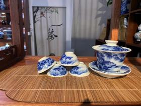 柴窑重工山水茶具套组