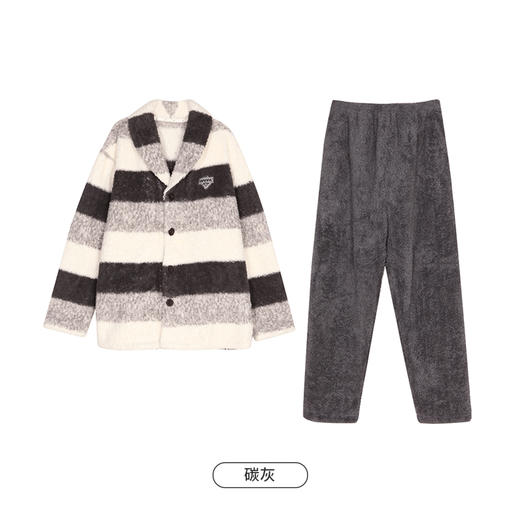 都市丽人都市锋尚生活家居男士睡衣米粒绒厚款长袖长裤类家居服套装FH30C8 商品图9