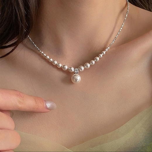 玖钻品牌 S925 手链项链 碎银子 珍珠贝珠 精美礼盒 送人自用都合适  送给每一个爱美的自己 节日礼物 商品图8