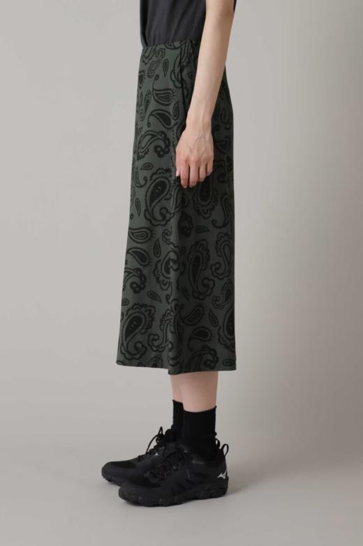 Margaret Howell 23AW 日版墨绿色佩斯利纹丝棉半裙 商品图10