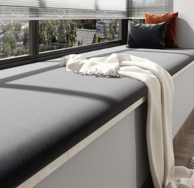 晨熙园主卧儿童房飘窗垫布艺海绵