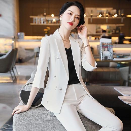 娜璐多 星空高级感小西装外套2023春秋季新款时尚气质修身西服女神范洋气 商品图3