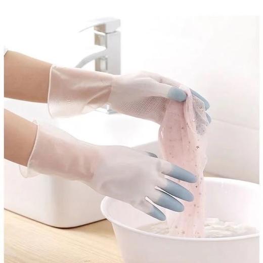 DD-新款四级洗碗手套女家务清洁干活耐用橡胶防水厨房刷碗洗菜洗衣服 商品图6