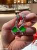 老坑玻璃种帝王绿水滴耳坠【2131405】具体价格微信咨询 商品缩略图0