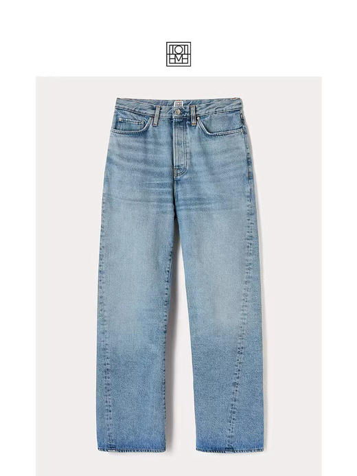 【9月5日上午11:00 必收款女士牛仔裤 秒杀】必收款 百搭 偷偷美 全棉无弹 不对称扭缝 水洗 直筒裤 商品图0