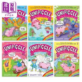 预售 【中商原版】Unipiggle 独角猪系列章节书6册套装 Unicorn Dragon 英文原版 儿童绘本 幽默故事图画书 插图小说 进口儿童读物