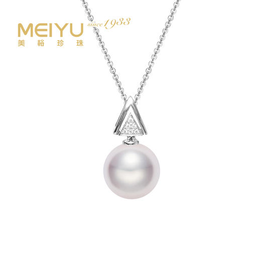 美裕 金 18K海水珍珠吊坠 南洋珠吊坠12-12.5mm白 103079 商品图0