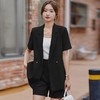 娜璐多 绿色西装外套女夏季薄款2023新款小个子气质休闲短袖职业西服套装 商品缩略图1