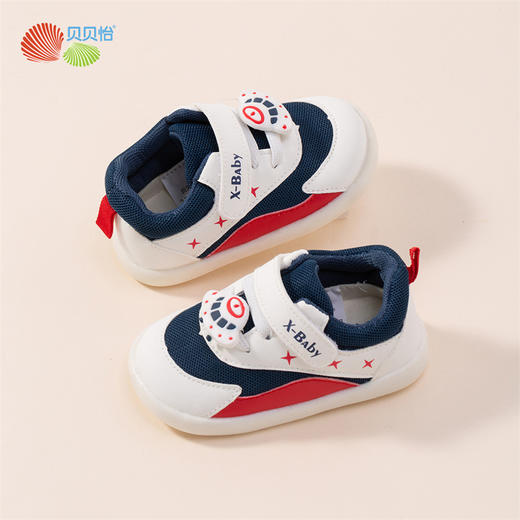 贝贝怡童鞋婴儿鞋软底学步鞋春秋男女童防滑机能鞋网面透气宝宝鞋233X468
 商品图2