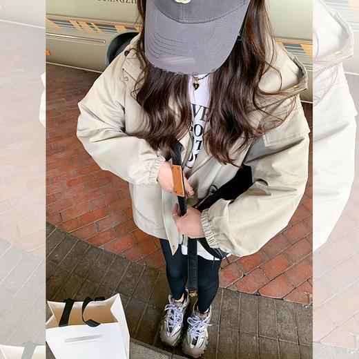 <曾小咸推荐>【酷帅girl】绿色冲锋衣 商品图2