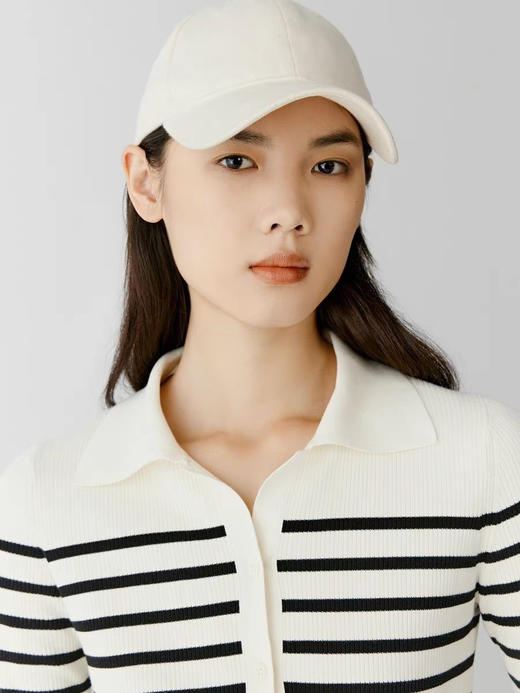 【断码 清仓 凑单】 薄款针织翻领条纹开衫 IC小禾 莱茵河边轻盈减龄薄款 超细织棉条纹 翻领开衫 商品图6