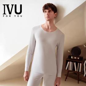 5F EmbryForm安莉芳 旗下IVU男士圆领长袖桑蚕丝打底舒适薄款秋衣