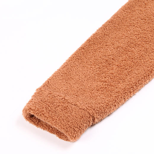 都市丽人都市锋尚长毛绒男士米粒绒厚款长袖长裤类家居服套装新年本命年红品FH32J2 商品图5