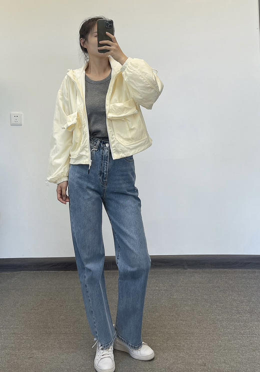 【9月5日上午11:00 必收款女士牛仔裤 秒杀】必收款 百搭 偷偷美 全棉无弹 不对称扭缝 水洗 直筒裤 商品图5