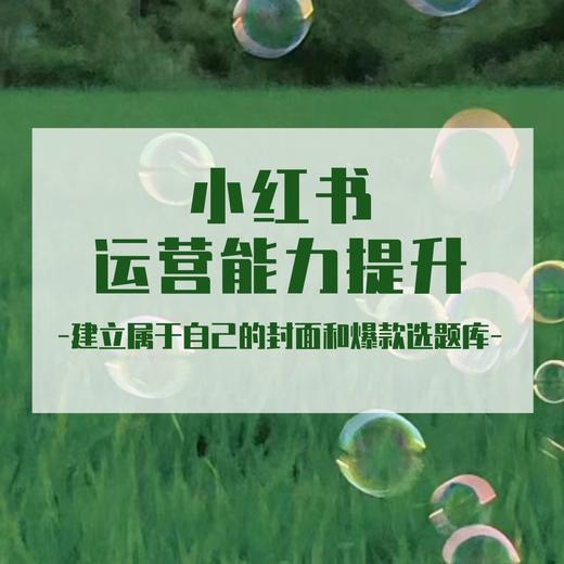 小红书运营能力提升---建立属于自己的封面和爆款选题库 商品图0