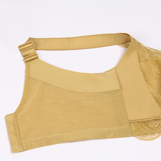 都市丽人美体纤塑CDE杯适穿蕾丝调整型文胸超薄款3/4杯塑身文胸无钢圈内衣四排扣新年本命年红品LJ33Q2 商品图6