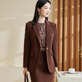 剩S/M/XL 米思阳2026春季新品轻奢明线设计外套通勤百搭简约款小西装2744