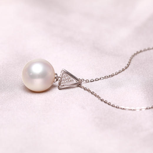 美裕 金 18K海水珍珠吊坠 南洋珠吊坠12-12.5mm白 103079 商品图2