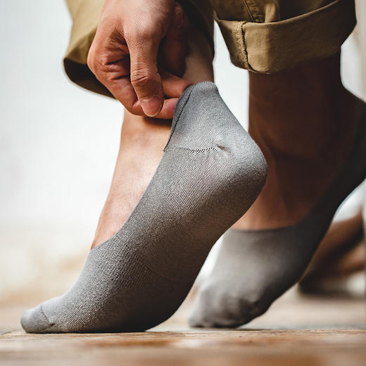 工装优选 美式休闲针织袜子防臭吸汗阿美咔叽纯色棉袜防滑男 商品图0