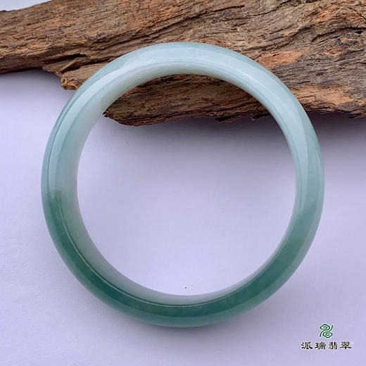 派瑞翡翠 翡翠手镯 糯种 飘花 商品图1