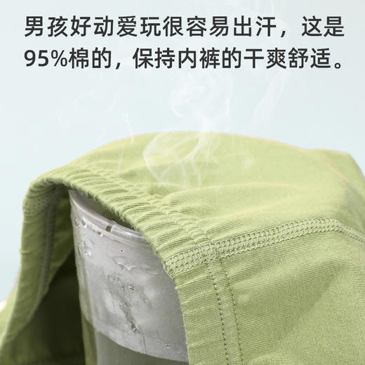 【3条装】熳洁儿 男童棉内裤柔软亲肤不夹PP男孩平角内裤23702702/23752702 商品图4