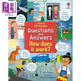 【中商原版】尤斯伯恩翻翻学 百问百答Lift-the-Flap Questions & Answers How Does it Work 英文原版 儿童纸板书 百科 进口