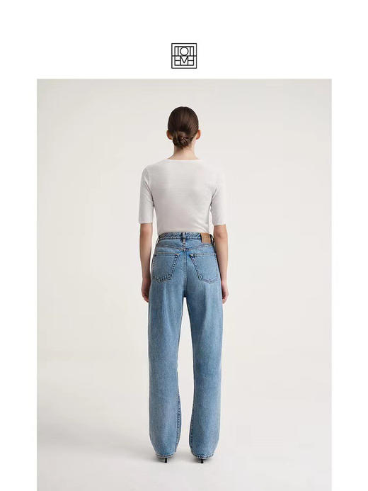 【9月5日上午11:00 必收款女士牛仔裤 秒杀】必收款 百搭 偷偷美 全棉无弹 不对称扭缝 水洗 直筒裤 商品图3