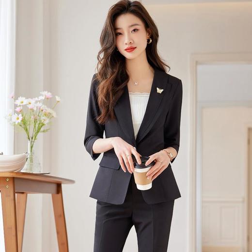 娜璐多 时尚套装漂亮小西服两件套西装娜璐多2023秋季新款气质女神范流行 商品图3