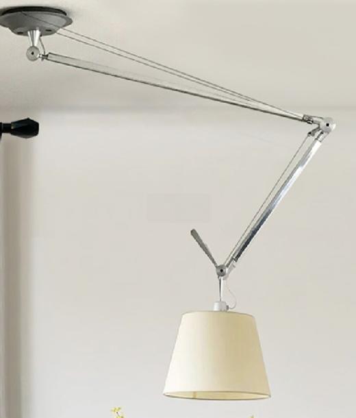 晨熙园客厅碳素钢布艺壁灯 商品图0