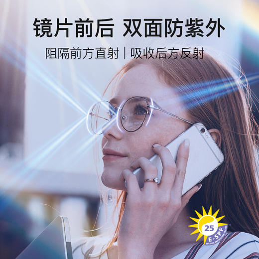 依视路钻晶A4非球面防蓝光近视镜片-TC 商品图2