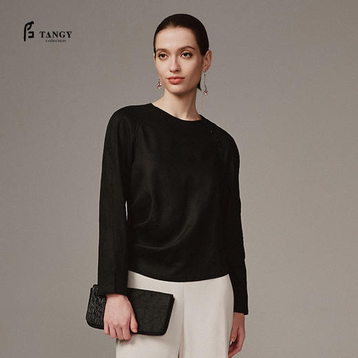 TANGY Collection天意高端2023秋季新品商场同款女士上衣 商品图0