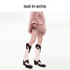 [捡漏价]lost in echo设计师品牌小众设计感西部拼接镂空花纹粗跟显瘦长靴 商品缩略图4