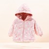 贝贝怡童装秋冬新款女童可爱兔子冲锋衣保暖羊羔绒外套两面穿234S3224
 商品缩略图7