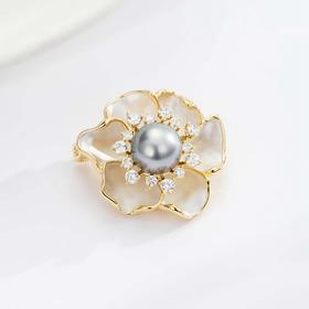 时尚优雅甜美山茶花胸针