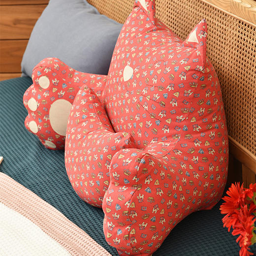 节日系列猫咪靠床头沙发软包大靠背腰靠 商品图2
