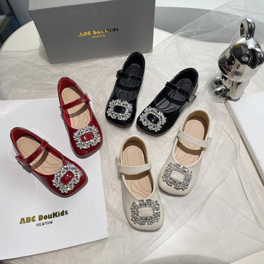 ABCdoukids女童小皮鞋 高颜值爆款合集 两个款式任选 蝴蝶结/水钻 精致可爱 百搭不挑人 商品图1