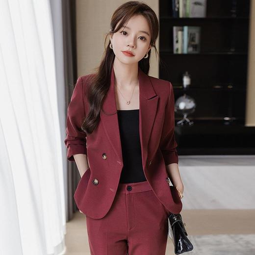 娜璐多 高级感西装套装女秋季短款小个子2023新款职业正装女气质西服外套 商品图1