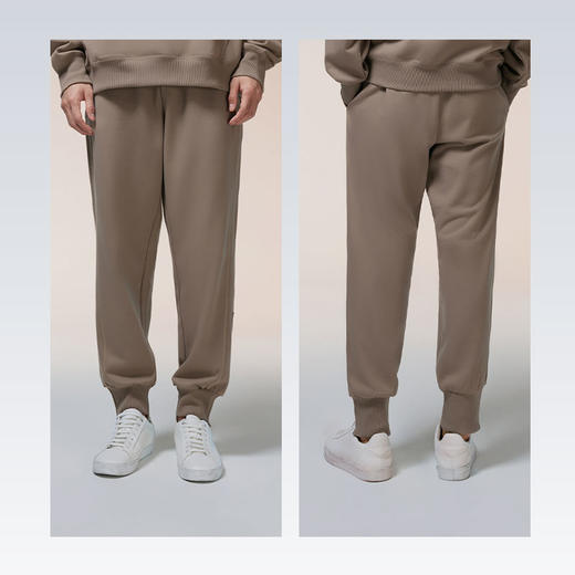 拇指白小衫侧拼接束脚卫裤无畏系列 商品图1