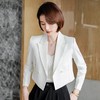 娜璐多 时尚短款小西装套装女春秋2023新款小个子显高休闲西服外套两件套 商品缩略图2