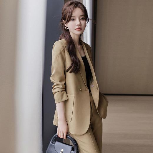 娜璐多 时尚西装套装女2023秋季新款高端气质女神范修身通勤正装西服套装 商品图2
