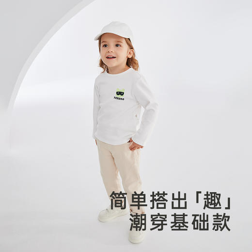 【限时秒杀】英氏儿童纯棉T恤秋季男女童装百搭长袖上衣 商品图1