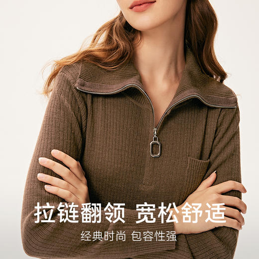 【严选】诗凡黎冬宽松翻领H廓形连衣裙7E9293901 商品图2